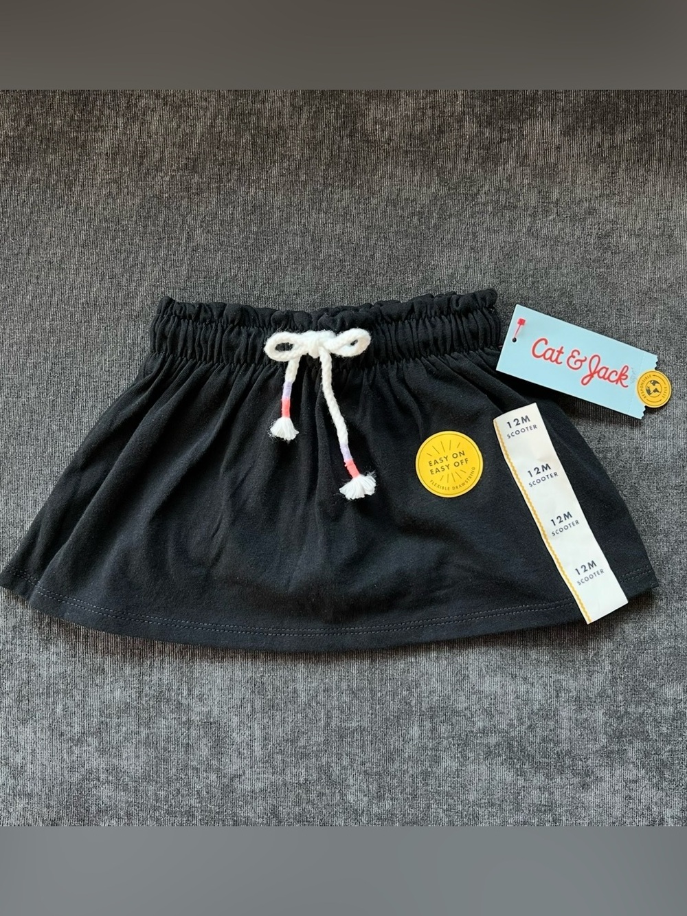 NWT Cat & Jack Black Skort Size 12 Months